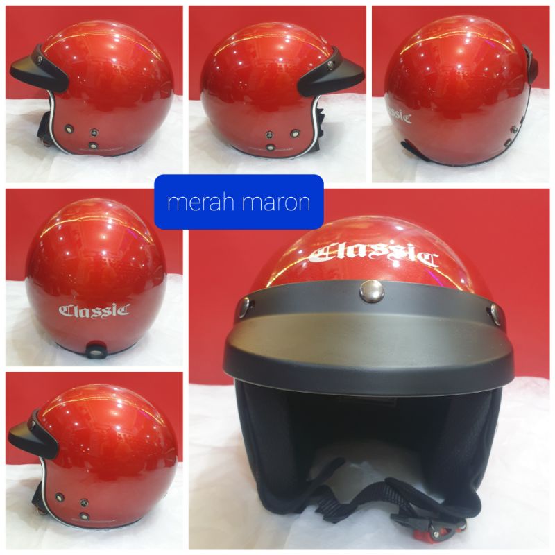 HELM BOGO DEWASA LIS KROM BOGO PREMIUM HELM BOGO TERBARU