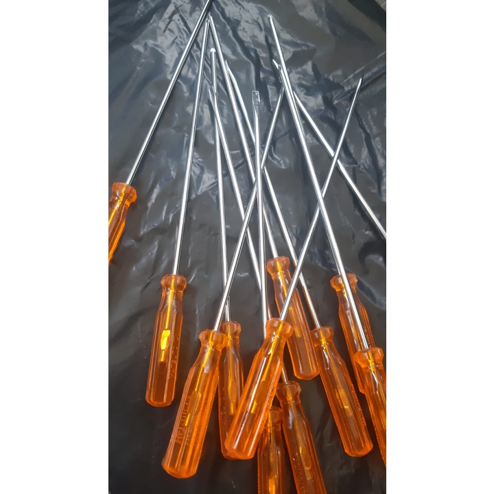 SCREWDRIVER/OBENG RADIO 4&quot; TERSEDIA 2 TYPE PLUS DAN MIN/OBENG TUKANG/OBENG PLUS MINUS/OBENG RADIO TRANSPARAN