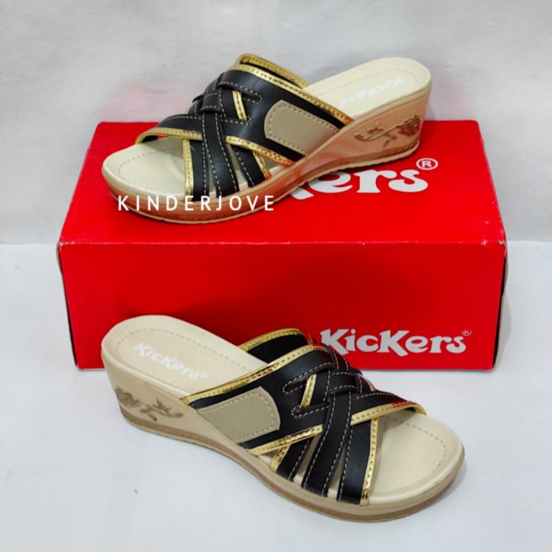 Wedges Sandal Slop Kickers Wanita (Size 37-40)-2