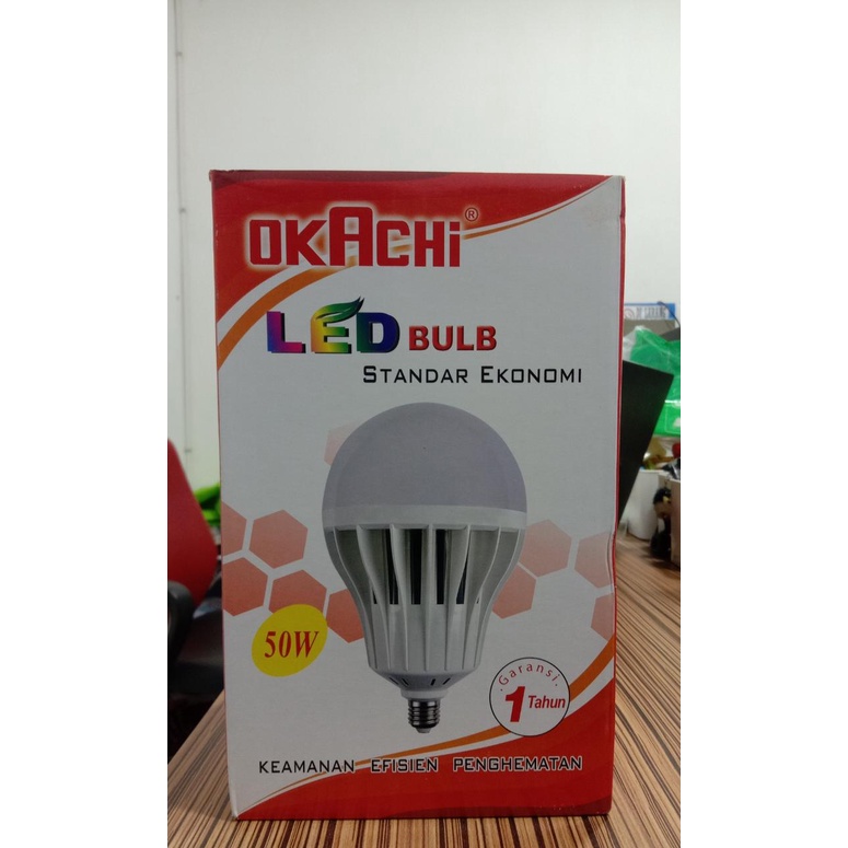 Lampu LED Big Bulb White 50 Watt Okachi