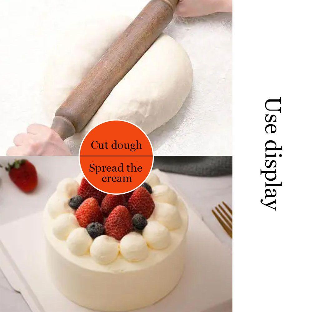 Solighter Cream Spatula DIY Pastry Baking Alat Aksesoris Dapur Pengiris Spatula Kue Krim Scraper