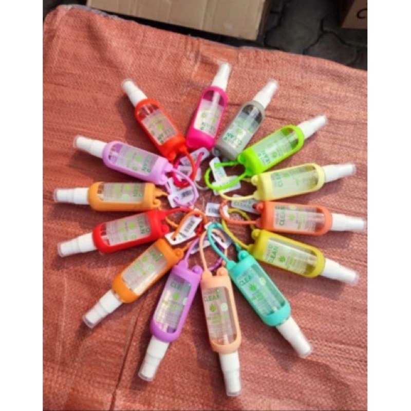 Hand sanitizer SECRET CLEAN spray gel random gantungan tas 70% alcohol aloe vera liquid