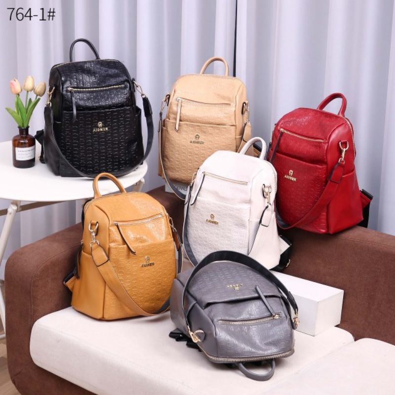 Tas Ransel wanita / Aigner Backpack Shoulder Bag #764-1