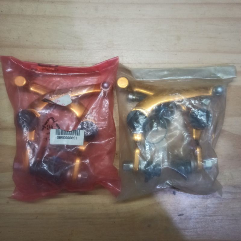 X brake tektro rem u brake  silang sepeda mtb haro extreme suzuki bmx jadul gold anodized