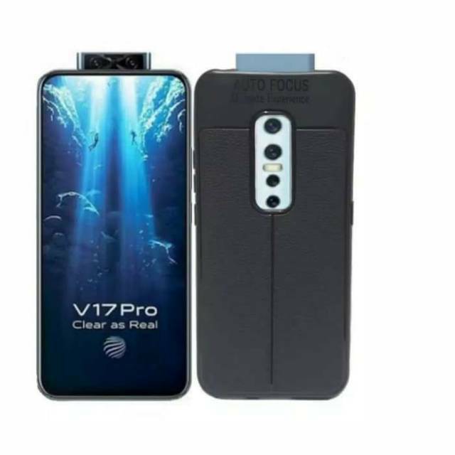 CASE AUTO FOCUS VIVO V17 PRO S1  LEATHER SOFT CASE CASING KULIT VIVO V17 PRO VIVO S1 2019