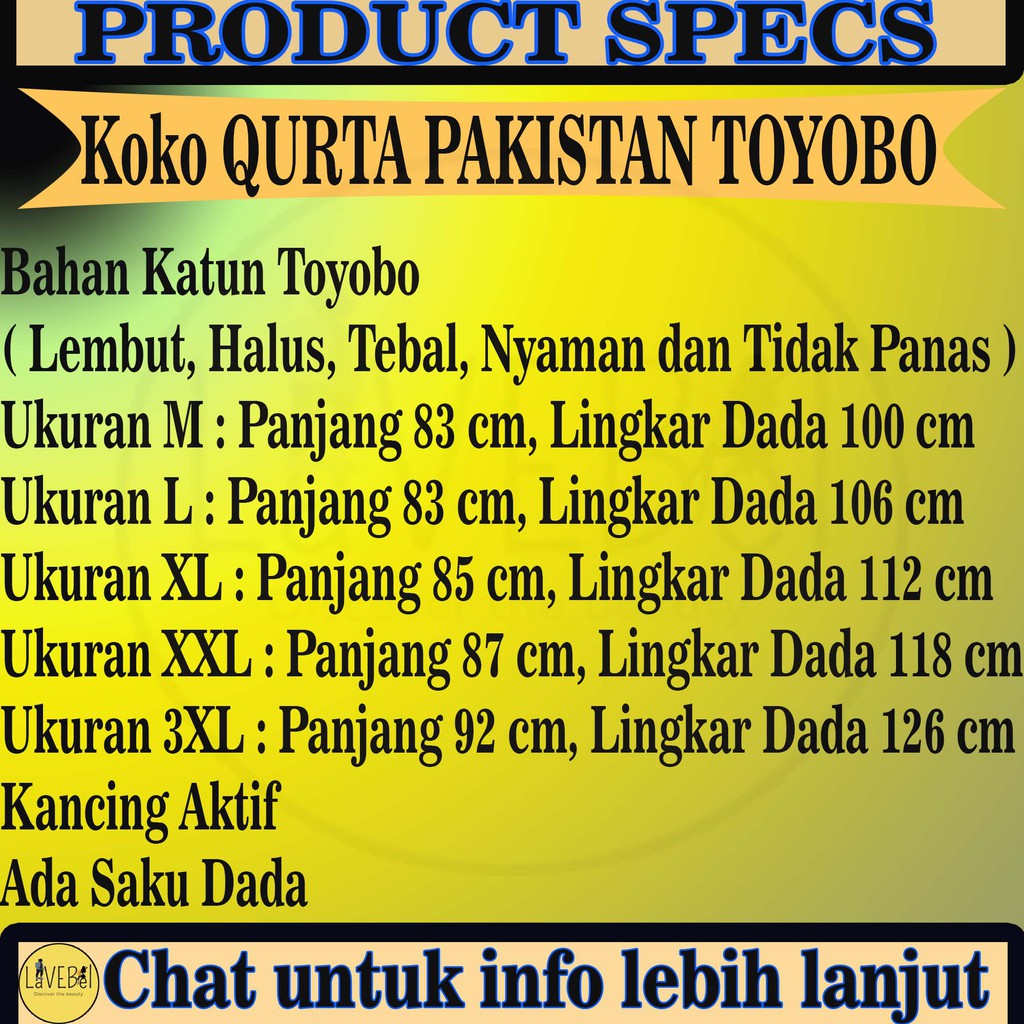 LVB Baju Koko Kurta PAKISTAN TOYOBO/TERBARU/Qurta/Koko Lengan 3/4/Baju Muslimin Jumbo/Kemeja/23450