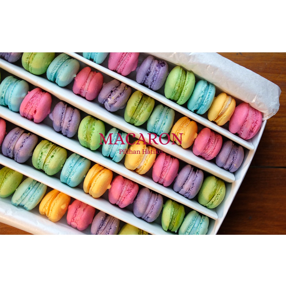 

BABY MACARON PREMIUM ISI 50 PCS MURAH DAN ENAK Terbuat dari Tepung Almond Pilihan