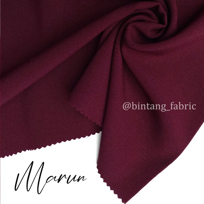 Bahan Kain Princess Stretch Lady Zara 1 meter-Marun