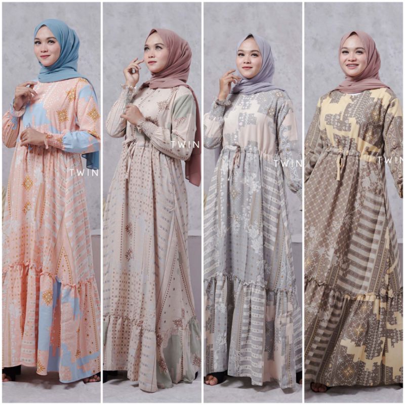 DRESS/GAMIS PRADA CREPE by SHULHA FASHION