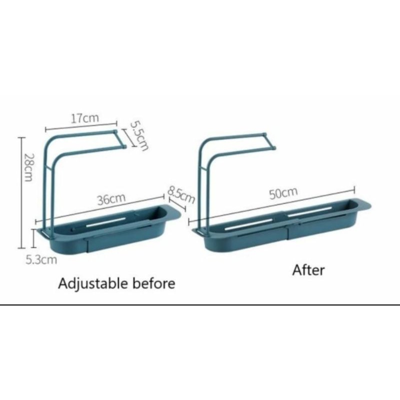 Rak Gantung Westafel Tempat Rak Spon Sabun Cuci Piring dan Lap Sikat