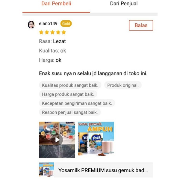 OSAMILK DAN YOSAMILK PREMIUM PENGGEMUK BADAN