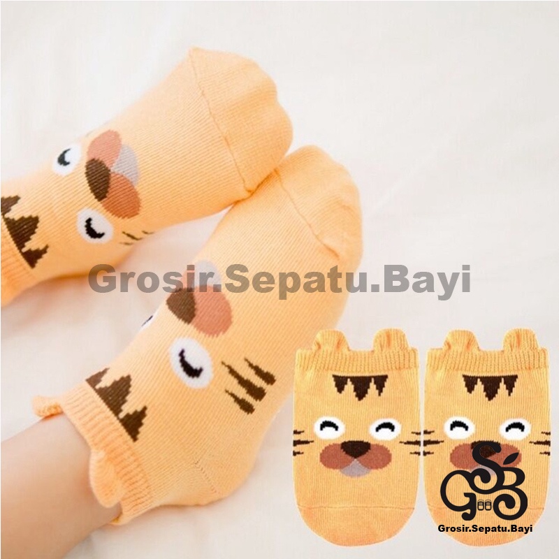 kaos kaki bayi kaos kaki anak laki laki perempuan umur 0-4 tahun motif binatang