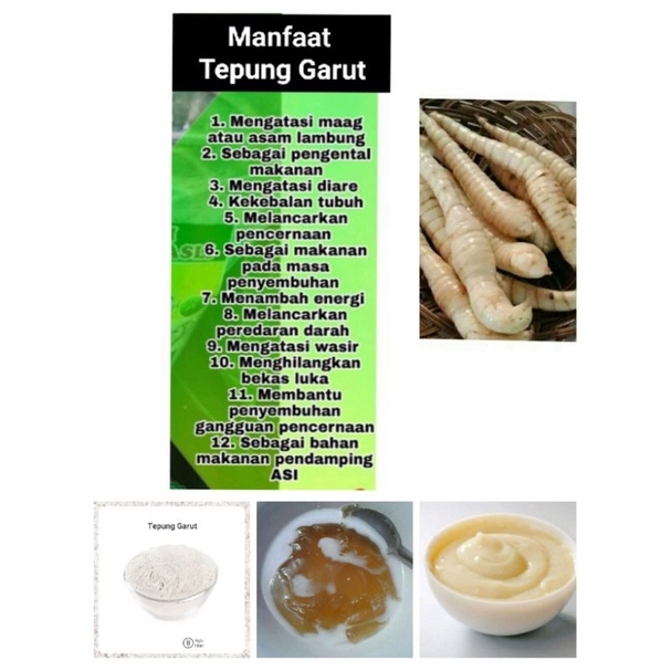 

Tepung Umbi Garut, Solusi Asam Lambung, Gerd, Diet
