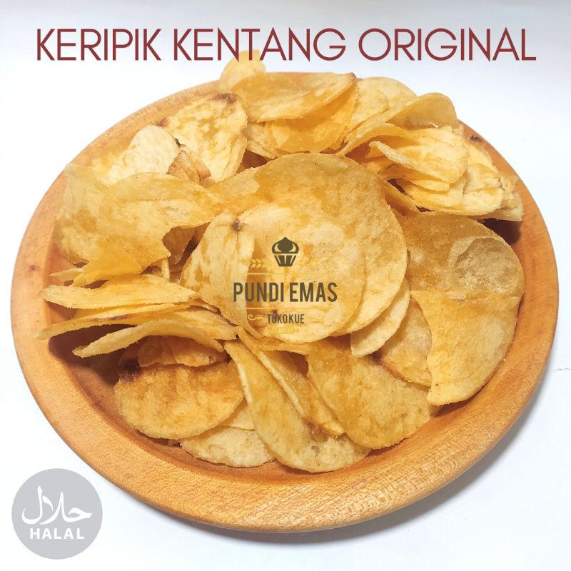 

Keripik Kentang Kering Original Snack 250 Gr