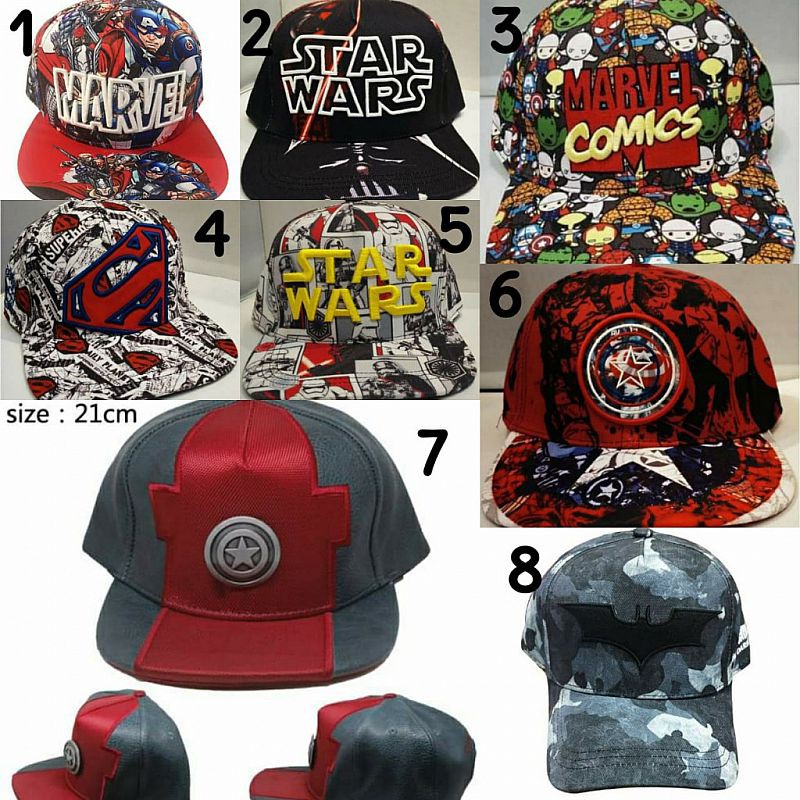 Topi Anak Laki Laki Import Motif Superhero #3 Berkualitas Topi Anak Superhero Branded