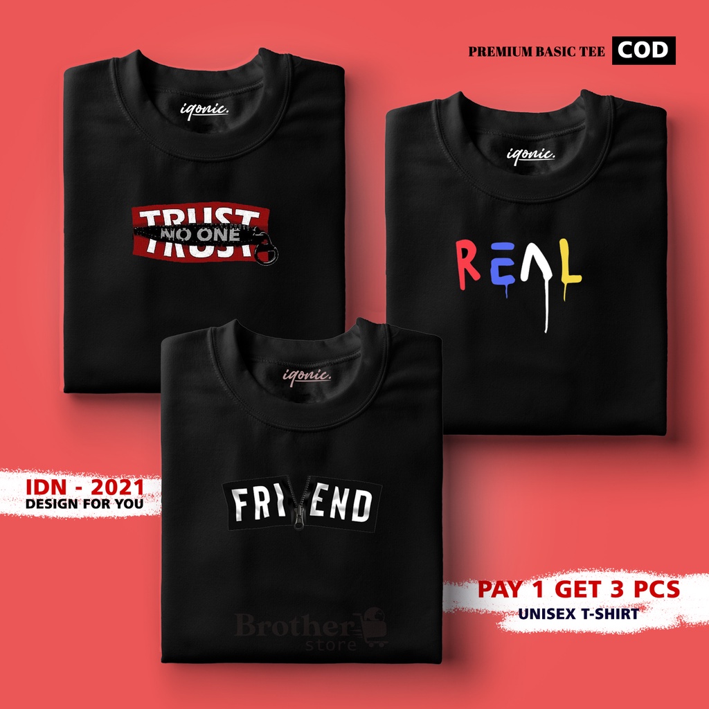 BUY 1 OR 3 PCS ( PROMO COD ) BROTHER STORE / Kaos Distro100% Catoon Combed 30s / ArticelTFR