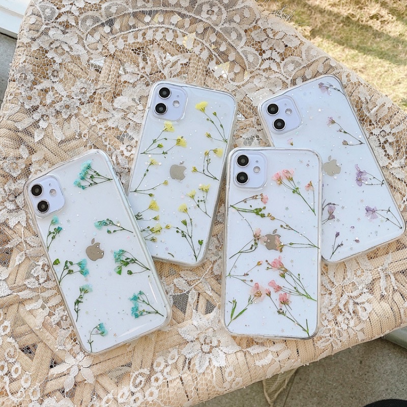 Dried Flower Case Vivo V23 V23e Y91 Y93 Y95 Y91c V20 V21 V19 V17 V15 Pro V11 X50 X60 V5 V7 V9