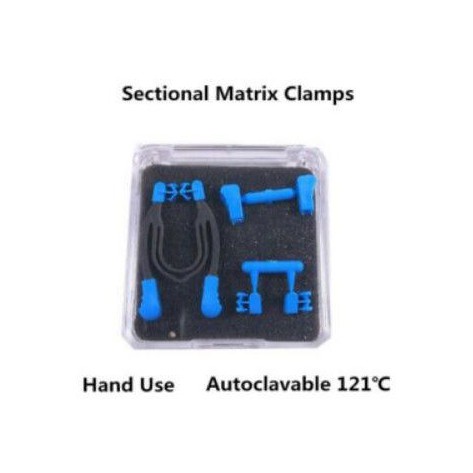 Dental sectional matrix clamp clip hand use penjepit jepitan matriks gigi metal klip posterior set