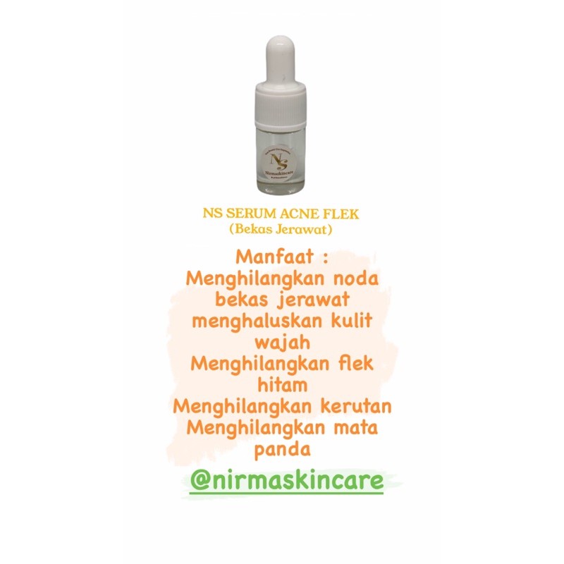 (KUALITAS PREMIUM) NS ACNE FLEK (Serum bekas jerawat)