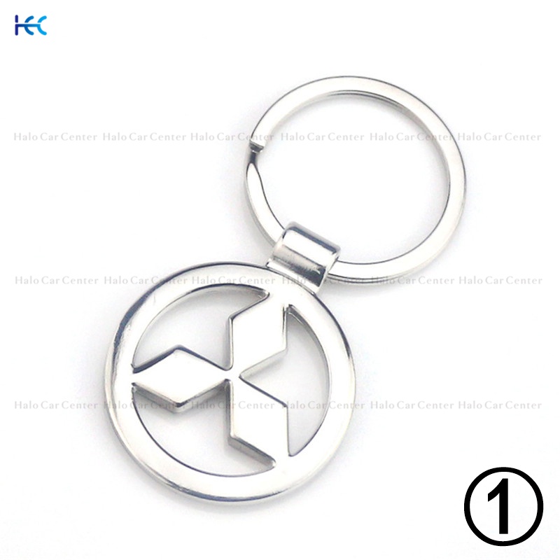 【Ready Stock】Alloy Metal Logo Motorcycle Keychain Car keychain SET for Mitsubishi