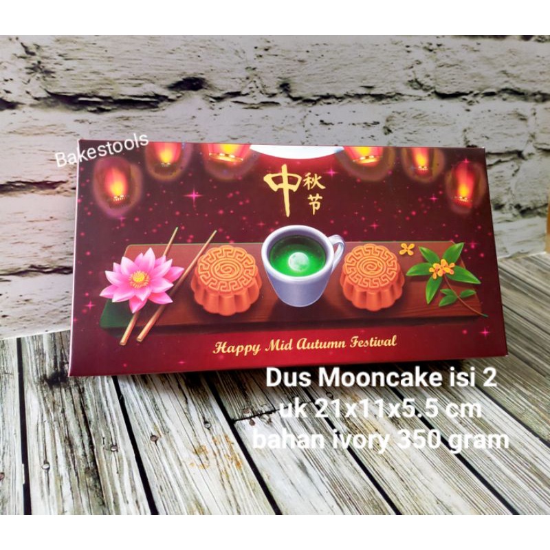 Dus Mooncake /Box Mooncake/Kemasan Mooncake utk 2 Mooncake
