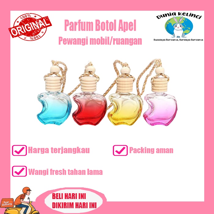 PARFUM MOBIL GANTUNG PEWANGI MOBIL RUANGAN KAMAR MANDI APEL FRESH