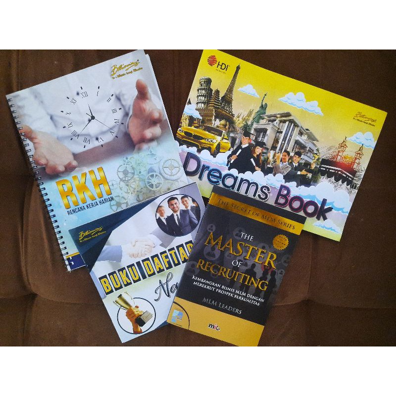 Sepaket buku bisnis HDI: RKH, daftar nama, dreambook, the master of recruiting