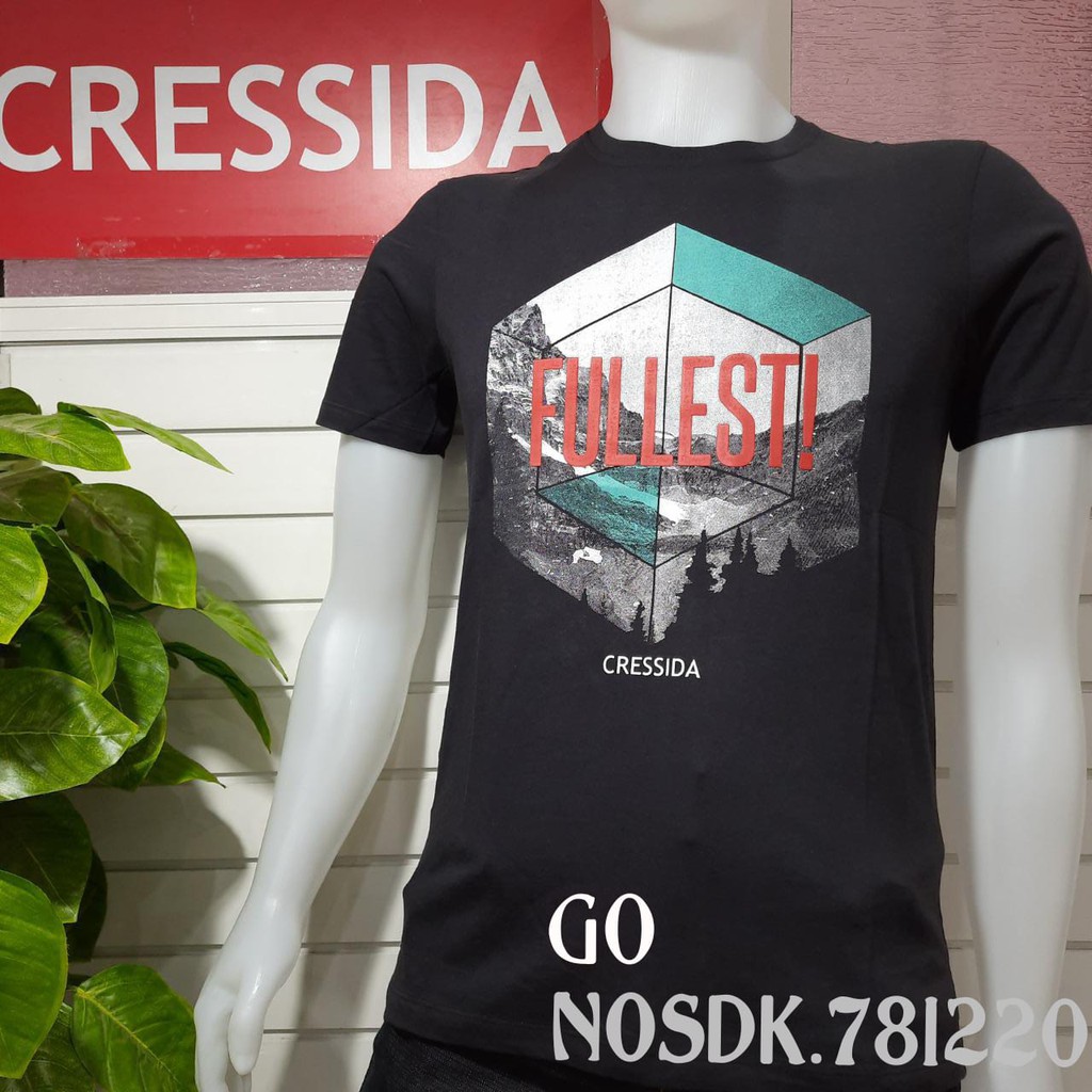 gos CRESSIDA+ NOS1 KAOS FASHION 100% ORIGINAL Atasan Baju Pria (SLIMFIT)