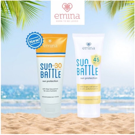 ✨SHASYA✨ Emina Sun battle Spf 30 pa +++ | sun protection Sun Battle SPF 45 PA+++