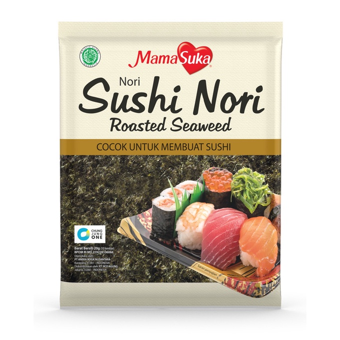 

Mamasuka Sushi nori Roasted Seawed 115gr, 20gr