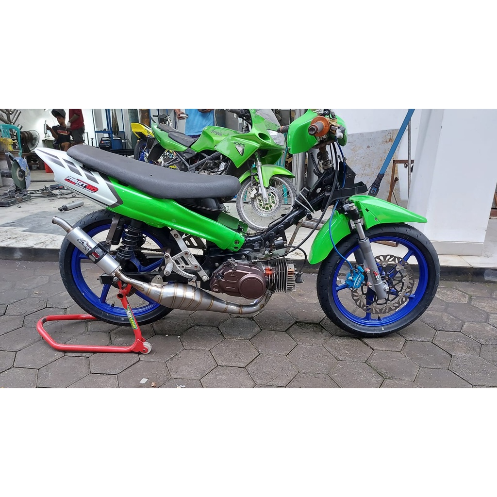 Knalpot ABRT20 FIZ R Scorpio Kompetisi Stainless Original Pabrik ABRT20