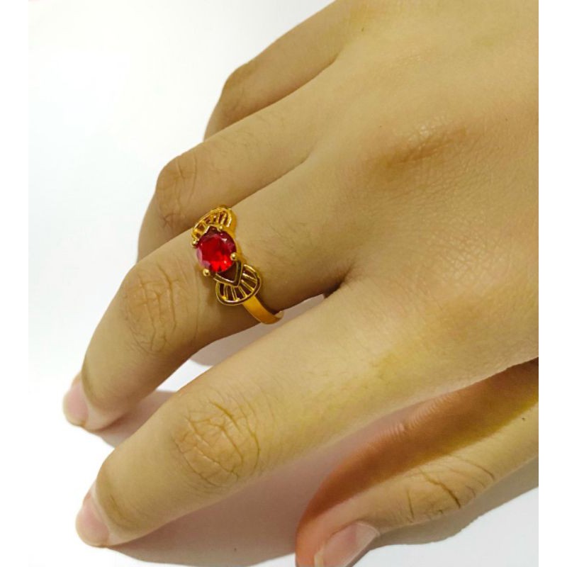 cincin wanita //cincin permata satu//cincin permata warna //perhiasan //cincin