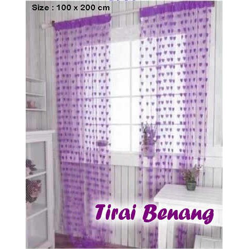 Tirai benang tirai benang love tirai jendela tirai benang motif tirai pintu