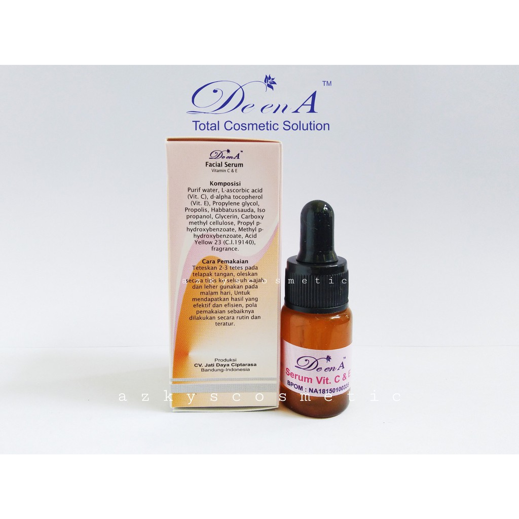 Serum Wajah Vitamin E Dan C Deena Total Cosmetic Solution Herbal Bpom Mui