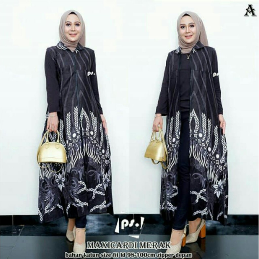 GROSIR BATIK MAXI CARDI MERAK