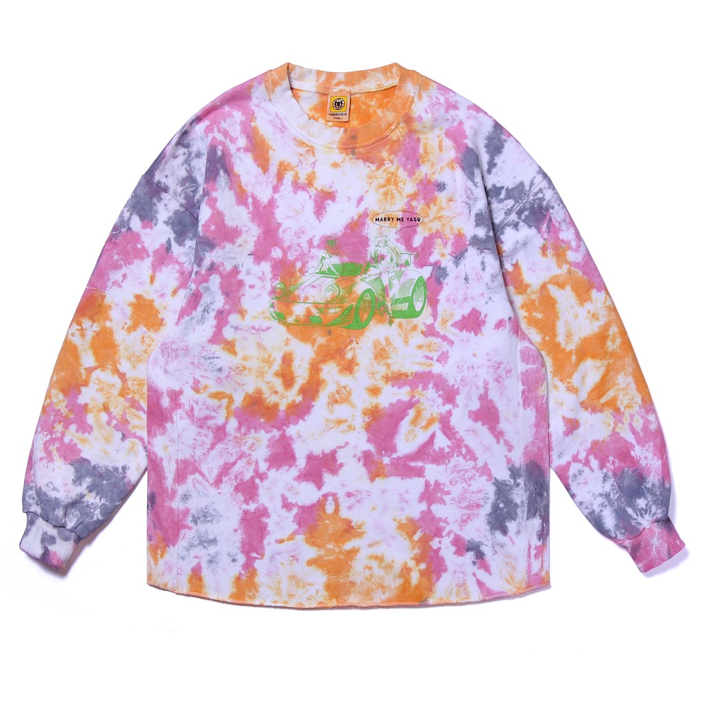 Yamasurih - Crewneck Tie Dye &quot;Marry Me&quot; Sweater