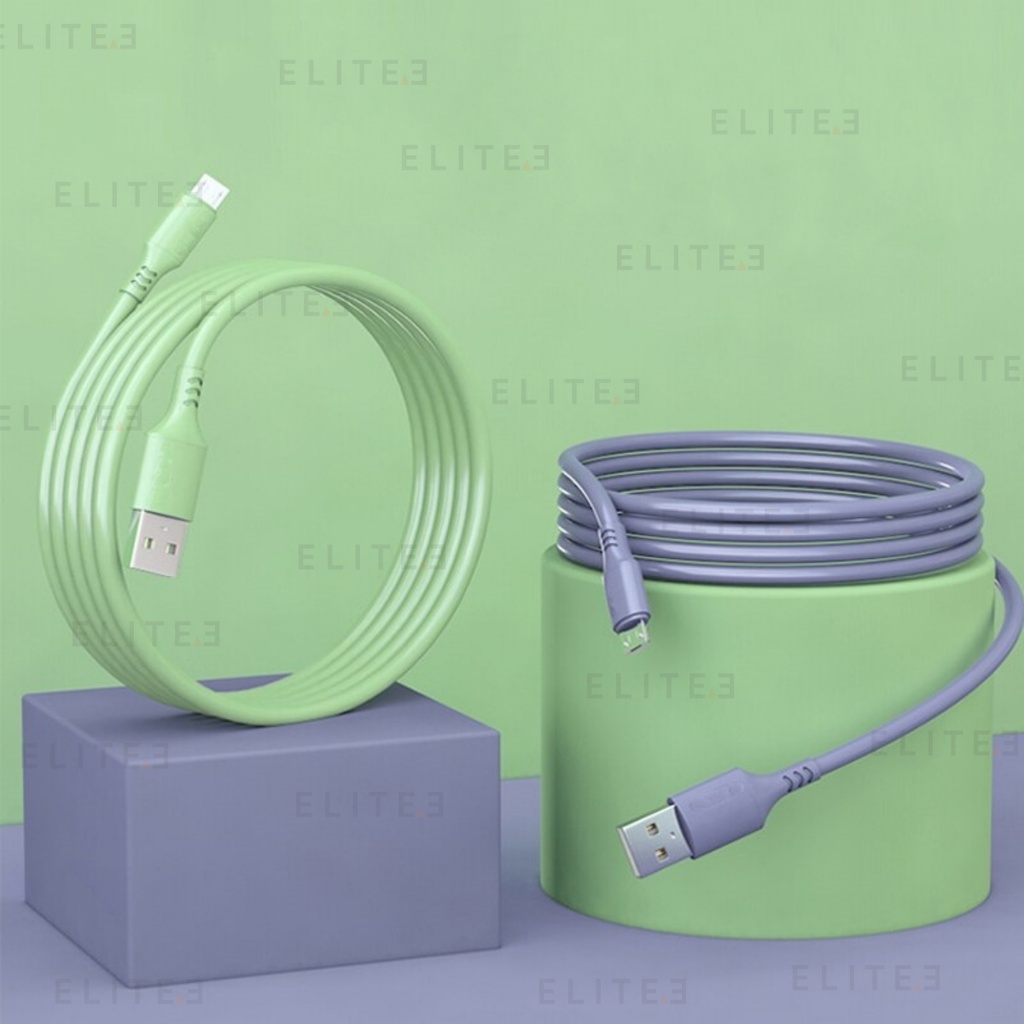 ELITEE KABEL DATA FAST CHARGING SUPER VOOC MICRO USB &amp; TYPE C 2.1A ORIGINAL ABS