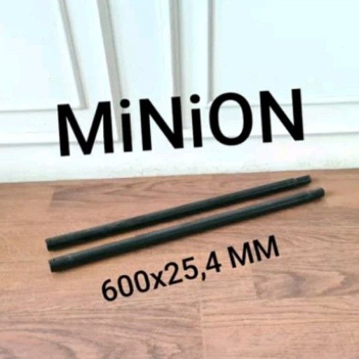 Seatpost Minion 25.4 x 600 mm diameter 25.4mm tiang cagak sadel bahan steel panjang 60cm sepeda mini