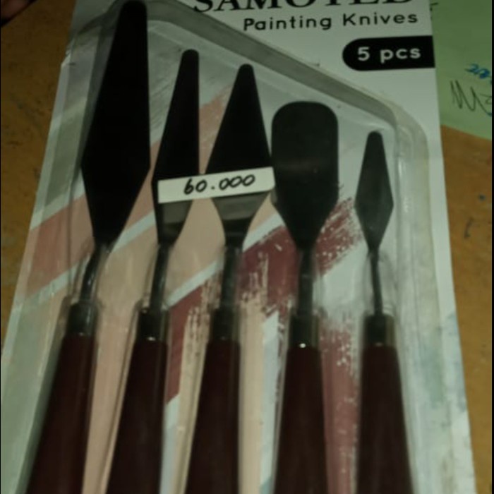 

UKIR-ALAT- PISAU LUKIS SET 5 BH/MODEL STAINLESS STEEL GAGANG KAYU -ALAT-UKIR.