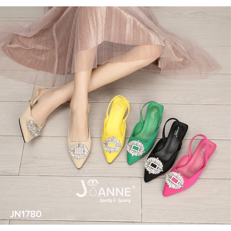 JOANNE Sparkly Slingback Heels Shoes #JN1780 ORIGINAL