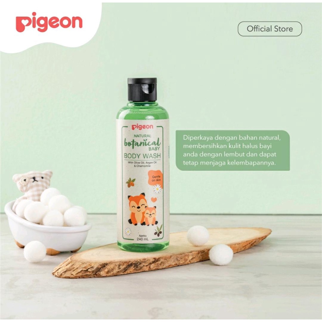 PIGEON BOTANICAL BABY BODY WASH 240ML / SABUN BAYI