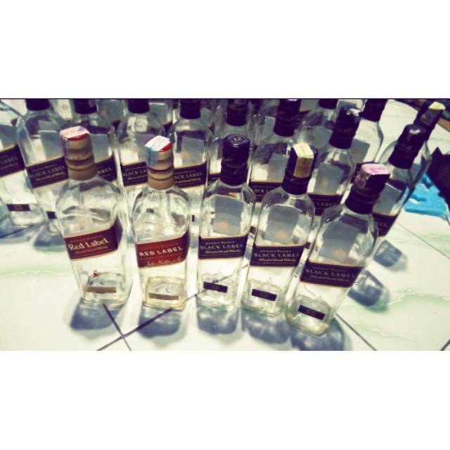 

botol bekas blck label