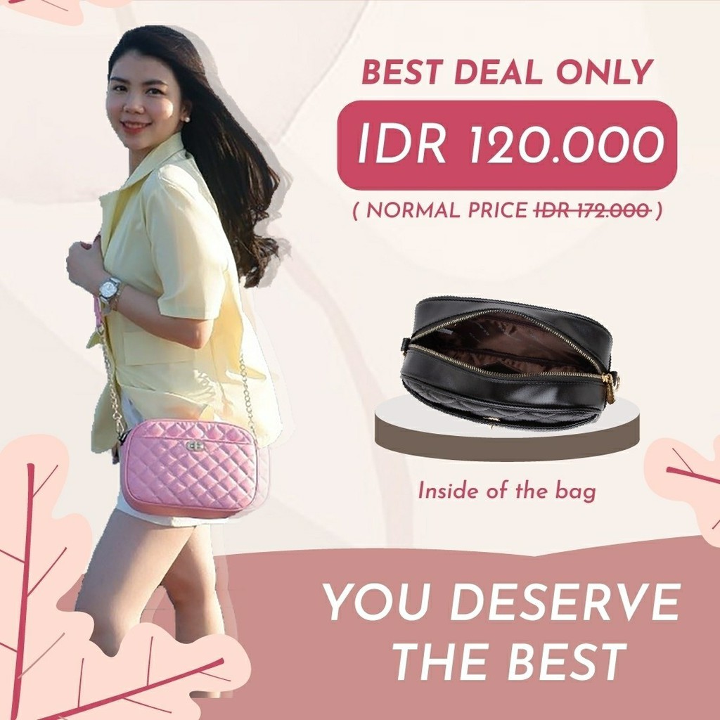 BIANCA BAG JIMS HONEY ORI TAS SELEMPANG FASHION CEWE KOREA MURAH