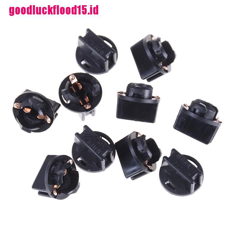 {LUCKID}10PCS T10 W5W 168 192 194 Wedge Instrument Panel Dash Light Base Socket