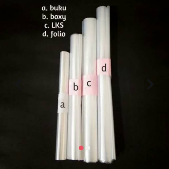 

Sampul Plastik Buku ukuran Kwarto, Boxy, Diktat,LKS, Folio