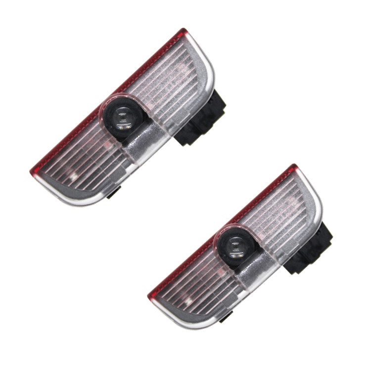 VOLKSWAGEN 2pcs Lampu LED Proyektor Welcome Pintu Mobil Dengan Kabel Untuk VW Passat Tiguan Touareg Golf Jetta Sharan