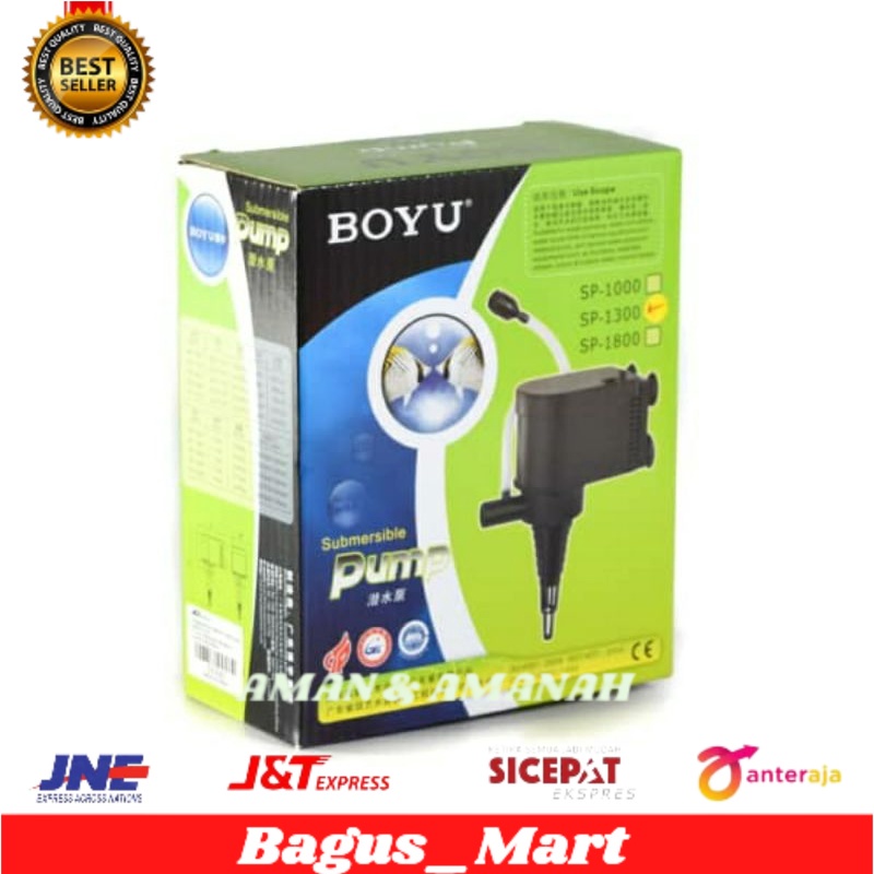 Boyu Pompa Akuarium Sp-1300/pompa aquarium/perlengkapan aquarium