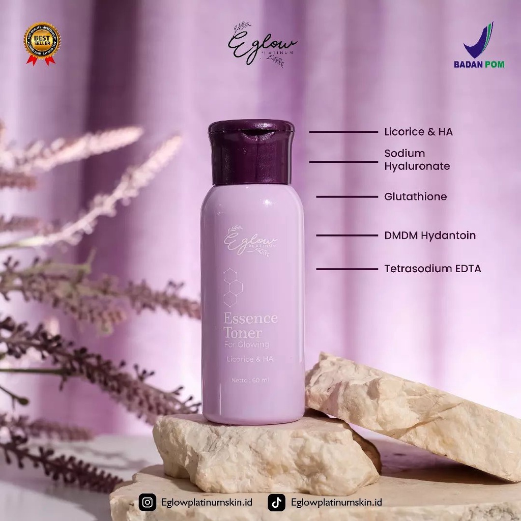Eglow Platinum Bpom Ecer Skincare Perawatan Kecantikan Wajah Wanita Terbaru Murah A19-TONER ACNE NEW