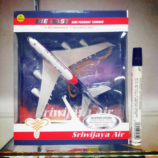 Sale Pesawat sriwijaya air Die cast Bisa jalan  Murah meriah