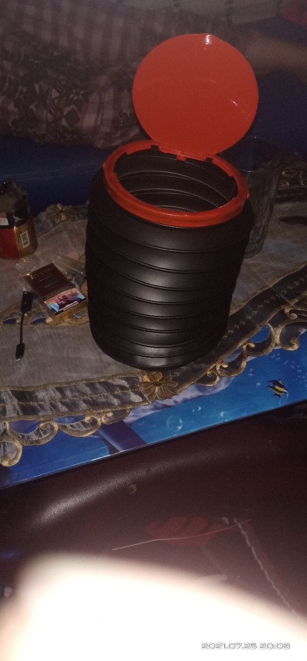 Tempat Sampah Bulat Mini Mobil Multifungsi Bisa Lipat Anti Air Tong Sampah Lipat Mobil Mini 10178
